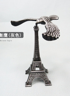 平衡鹰模型悬浮摆件反重力鸟金属工艺品客厅酒柜装饰品创意小摆设