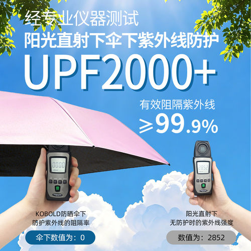 Kobold碳纤维超轻小巧遮阳防晒伞