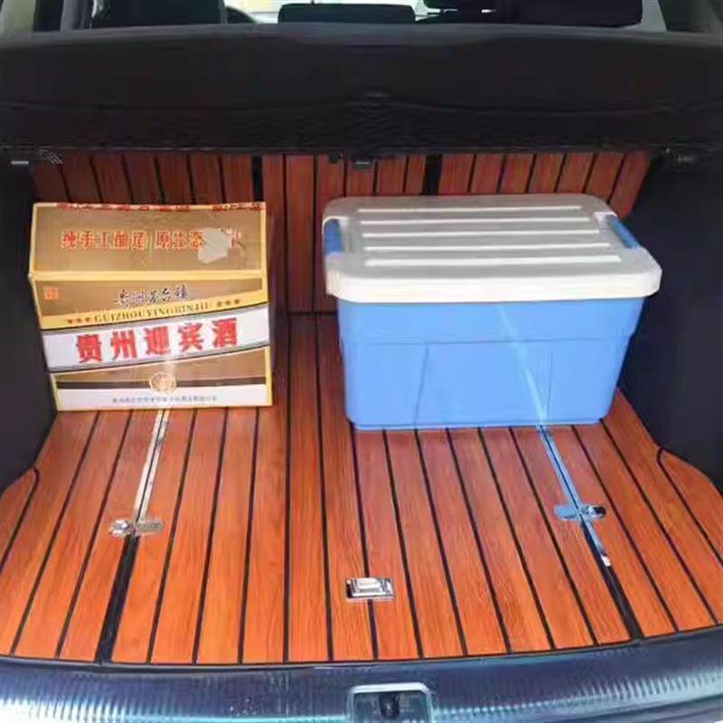 适用奥迪A4L+A5+A6L+A7+A8木后备箱垫Q4Q6Q5L+Q8+Q3+Q7+Q2L尾箱垫
