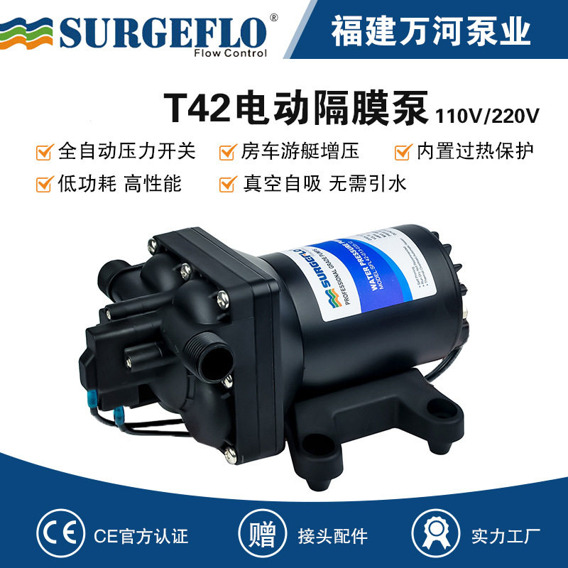 110V交流电动隔膜泵220V家用小型自吸增压抽水泵洗碗机加压水泵