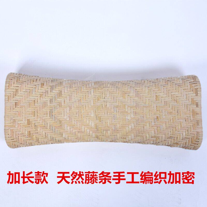 夏季加密纯天然手工编织加长款透气凉枕头颈椎镂空藤编空心枕单人