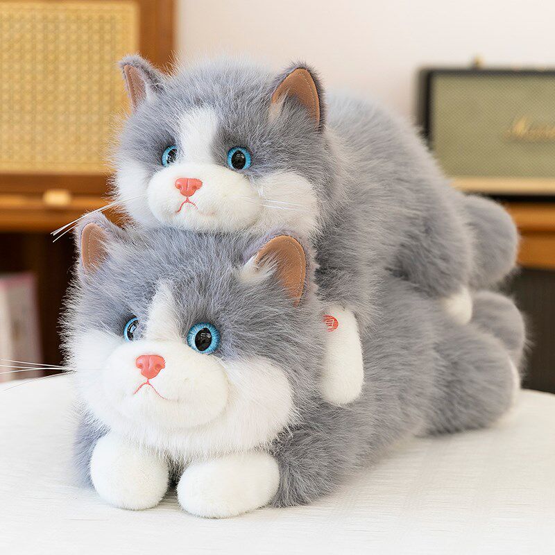 发声会叫的猫咪玩偶毛绒玩具布娃娃小猫公仔儿童S安抚睡觉抱枕女