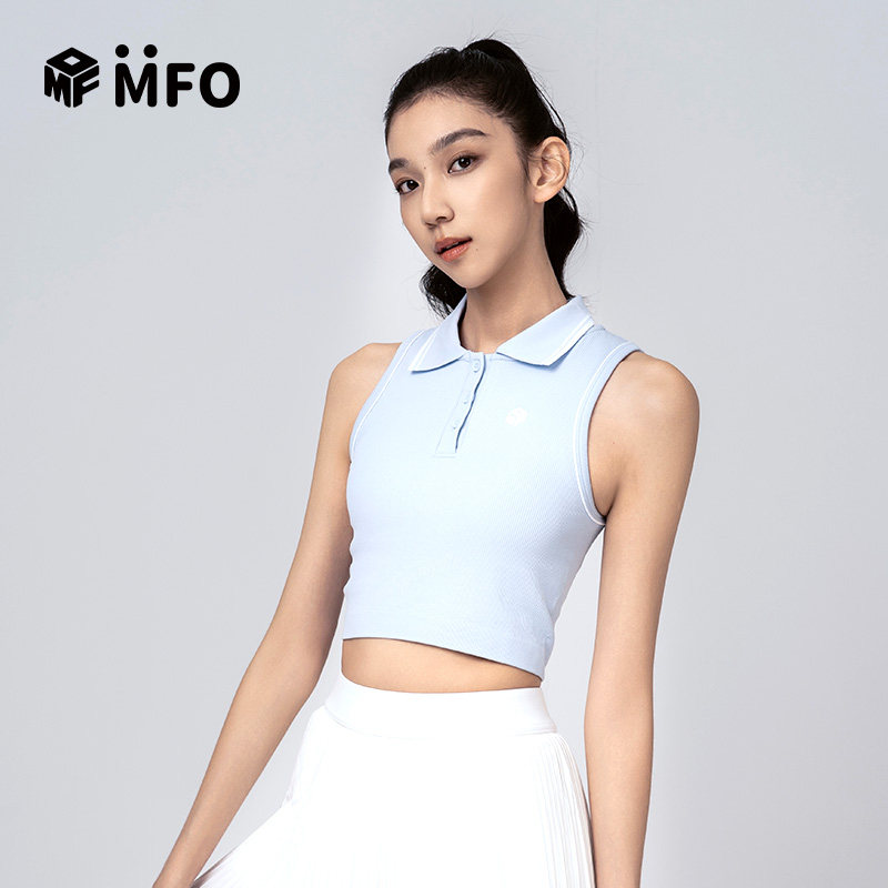 MFO匹克球服背心2026新款绝美网球服无袖修肩运动套装女羽毛球服