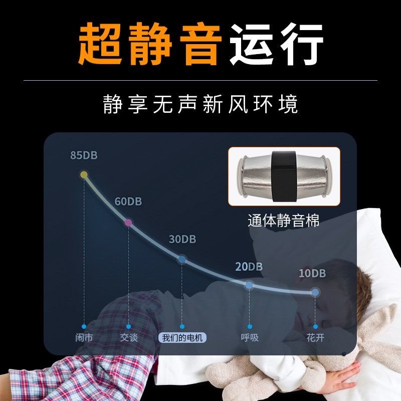 排风扇强力抽风机超静音管道排风机卫生间排气扇厨房排油烟换气扇