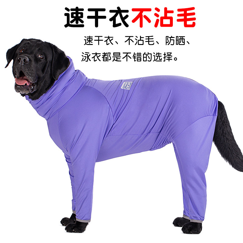 大狗夏装薄款凉凉衣防掉毛拉布拉多金毛中大型犬宠物护肚四脚防晒