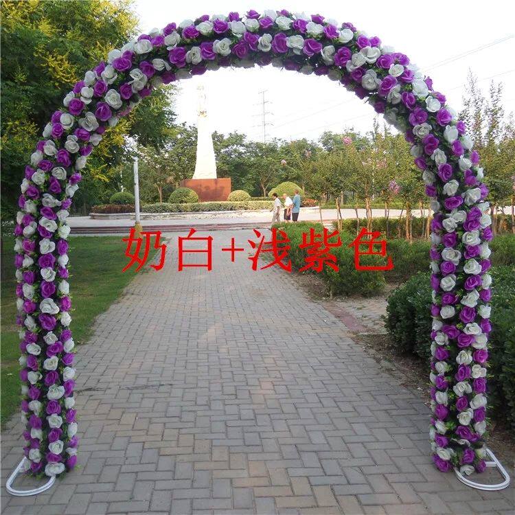 全花拱门婚庆花门玫瑰绢花拱门幸福门彩虹门开业店庆活动道具用品