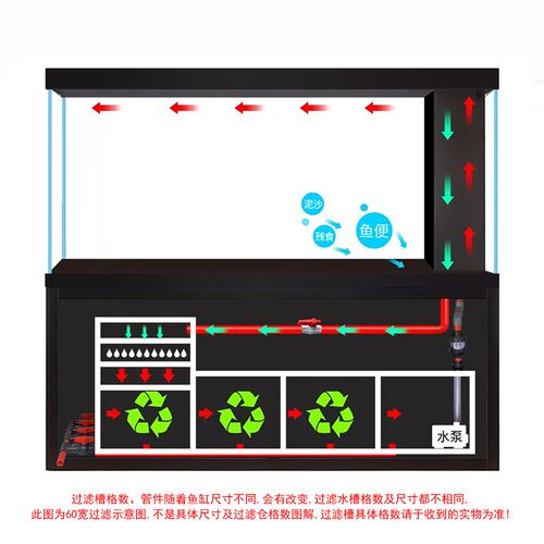 鱼缸客厅中大型轻奢2025新款玻璃缸创海铝合金生态底滤家用水族箱