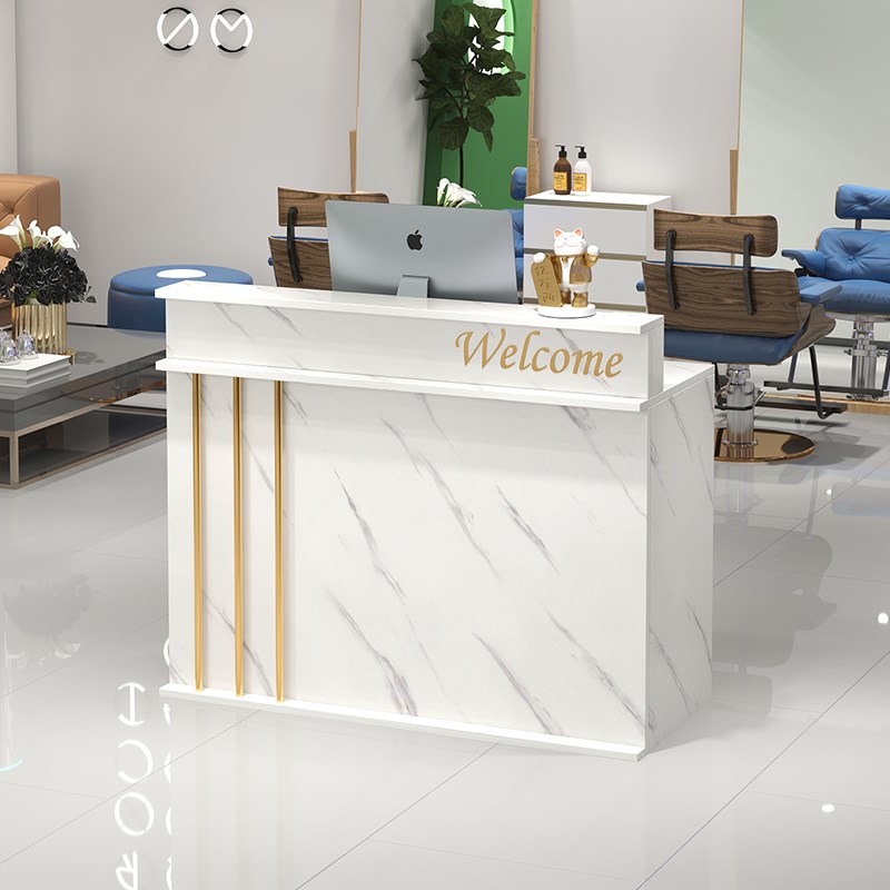 前台服装店吧台理发店收银台店铺小型美容院接待台餐饮店简约柜台