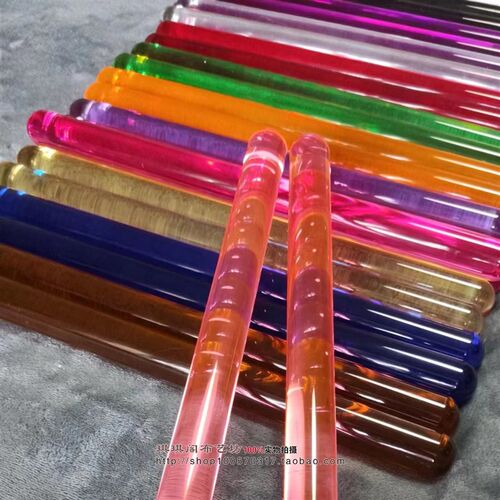 长35CM水晶亚克力威风鼓战鼓堂鼓大鼓专用鼓棒鼓锤有机玻璃鼓槌