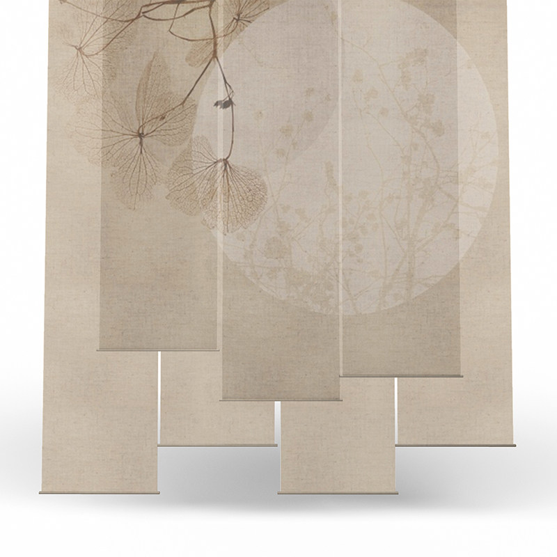 中式卷帘窗帘遮光电动玄关办公室挂式屏风帘升降布艺遮阳帘软隔断