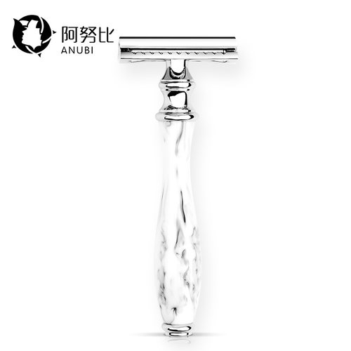 父亲节礼物剃须刀手动老式男士送礼礼盒装刮胡刀手动男大理石纹路