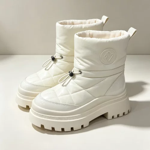 156英伦风厚底雪地靴女保暖百搭时尚显瘦加绒短靴JS13838643