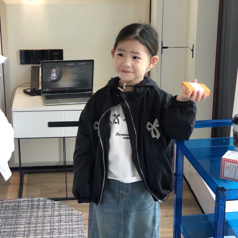 美妞之城女童秋季外套2024新款童装洋气小女孩子上衣 可亲子装