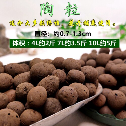 陶粒家庭养花专用垫底花卉多肉兰花盆栽通用陶土粒防烂根透气颗粒