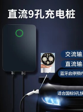 9孔直流电快充红旗EQM5吉利枫叶V80奔腾NAT新能源V汽车充电桩器枪