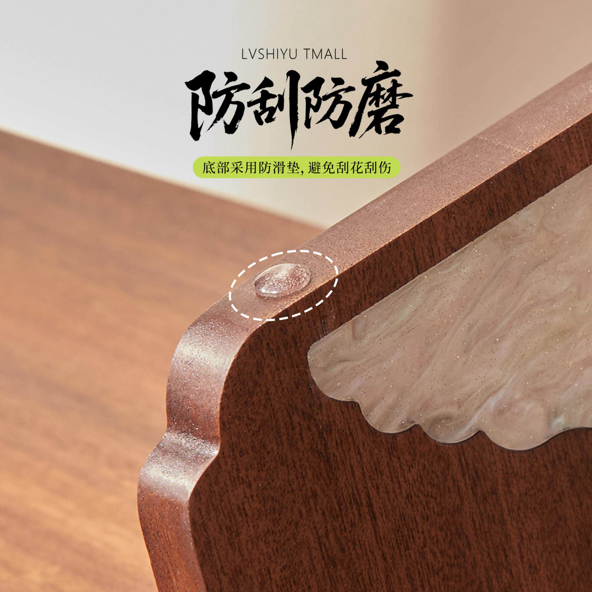 木架置桌物架桌面KT101咖啡杯茶具杯子收纳架中式复古博古餐实水
