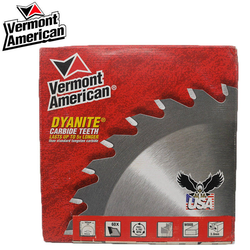 正品美国威望VERMONTAMERICAN专业锯木合金切割圆锯片305mm60齿