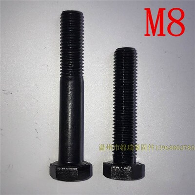 中碳8.8级高强度外六角螺栓螺丝M8x10X22X28X30X35X40X45X55X65X7