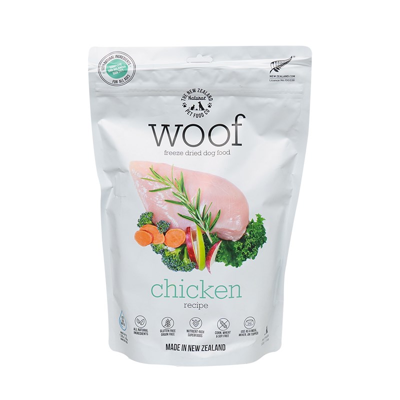 大胖商店 新西兰woof冻干沃夫妙狗粮幼成犬主粮鸡肉羊肉牛肉鸭肉