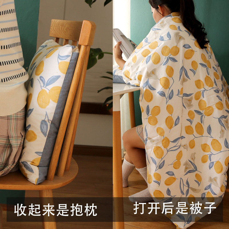 车载抱枕被子两用春夏加厚办公室午睡小被子2024新款多功能车用棉
