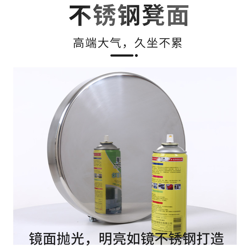 不锈钢螺杆升降旋转圆凳子食品厂车间流水线洁净室实验室学校吧凳