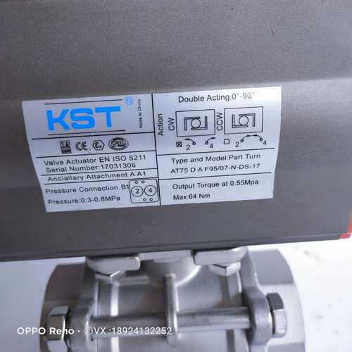 KST气动执行器蝶阀球阀ATGT气动头气动装置单双作用气缸气动阀门