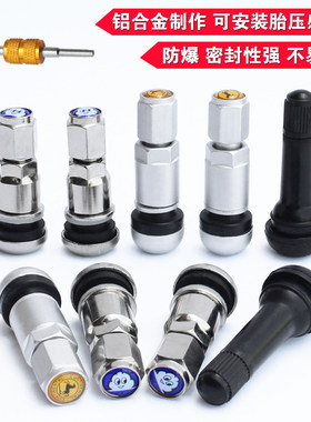 汽车轮胎真空嘴 铝合金不锈钢防爆汽门嘴汽车轮胎小车通用加气嘴
