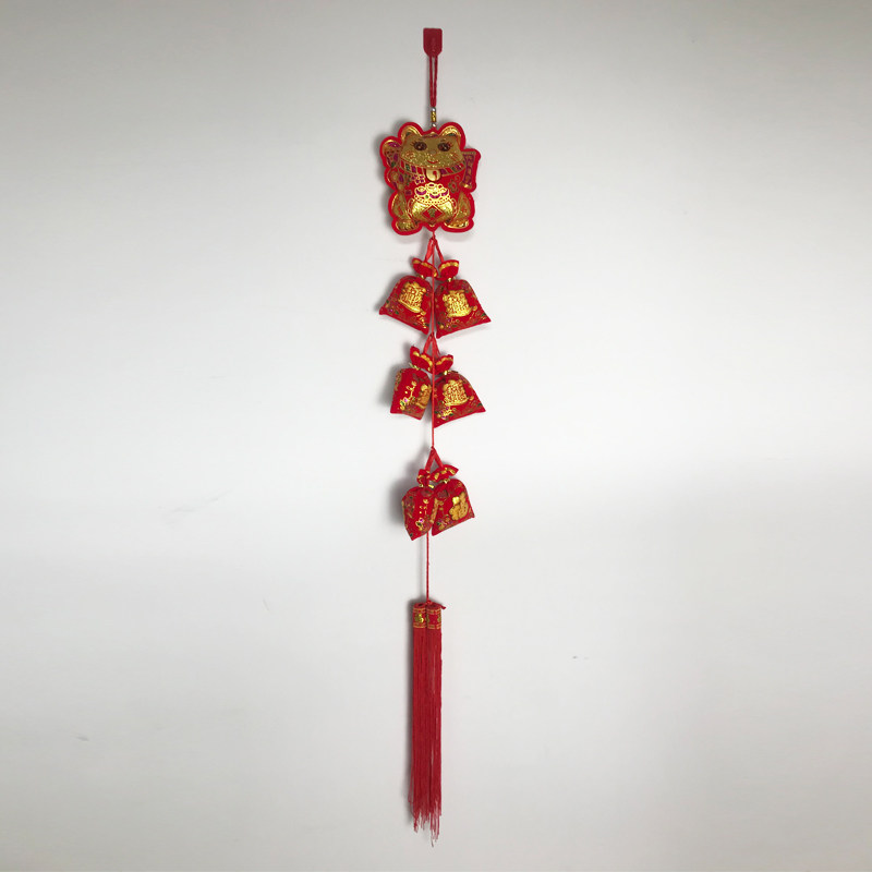 春节喜庆绒布辣椒串福袋挂件红红火火新年客厅卧室新居装饰布置