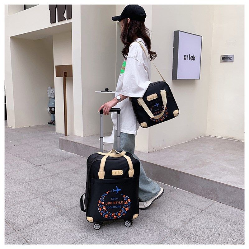 拉杆包旅行包女大容量手s提韩版短途旅游行李袋可爱轻便网红行旅