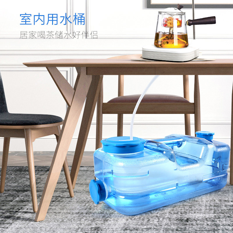 纯净矿泉水空桶家用功夫茶具矮水桶扁方形Kpc储水桶泡茶茶台饮水