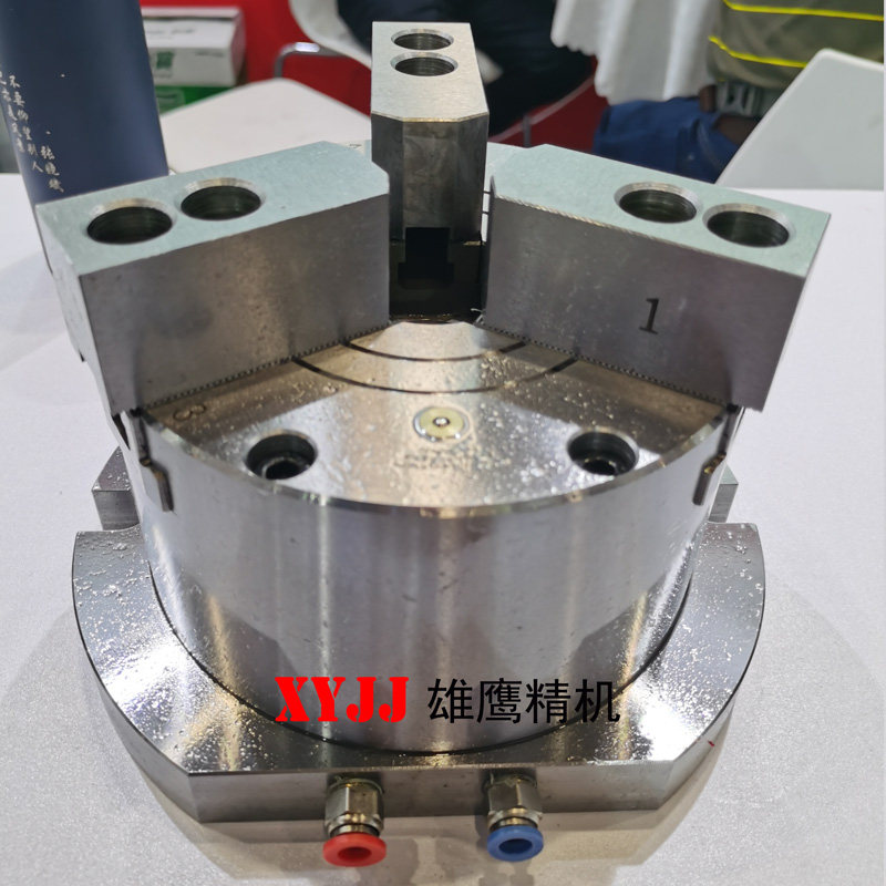 倍得福立式气动卡盘夹头液压三爪卡盘夹座KL160TQ-3 130铣床钻床