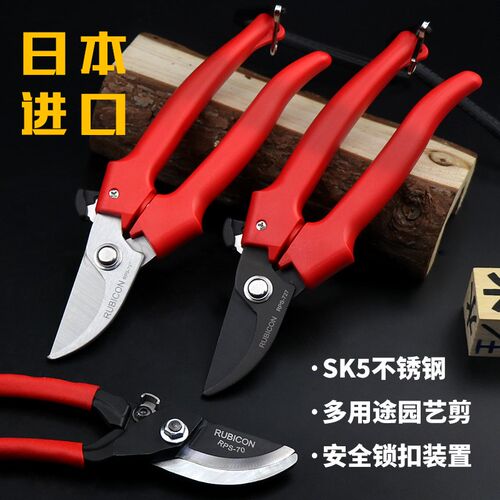 日本进口果树修枝剪花艺花卉家用树枝剪园林花剪修剪园艺剪枝剪刀