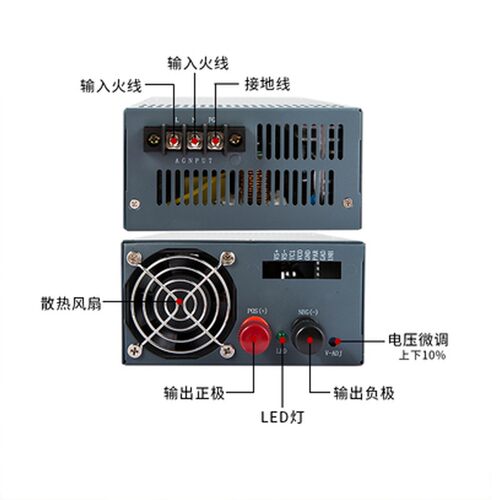 三相380v输入工业开关电源直流12V24v1000W2000W高频电源盒变压器