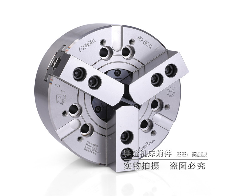 进口台湾通福TONGFOU高精度三爪中空液压卡盘TF3B-05 06 08 10