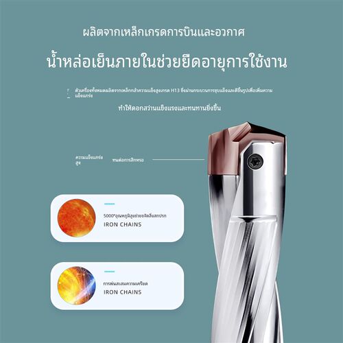 皇冠钻暴力钻钻头加长内冷 枪钻数控铲钻高速U钻刀杆不锈钢刀片