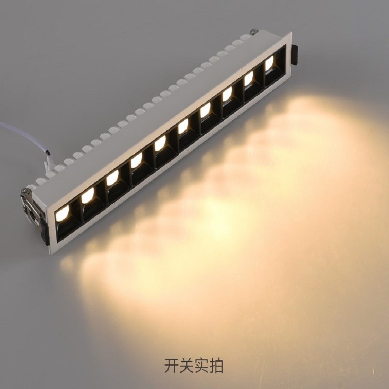 led线条灯客厅无主灯照明过道嵌入防眩光天花长条吸顶式线性射灯