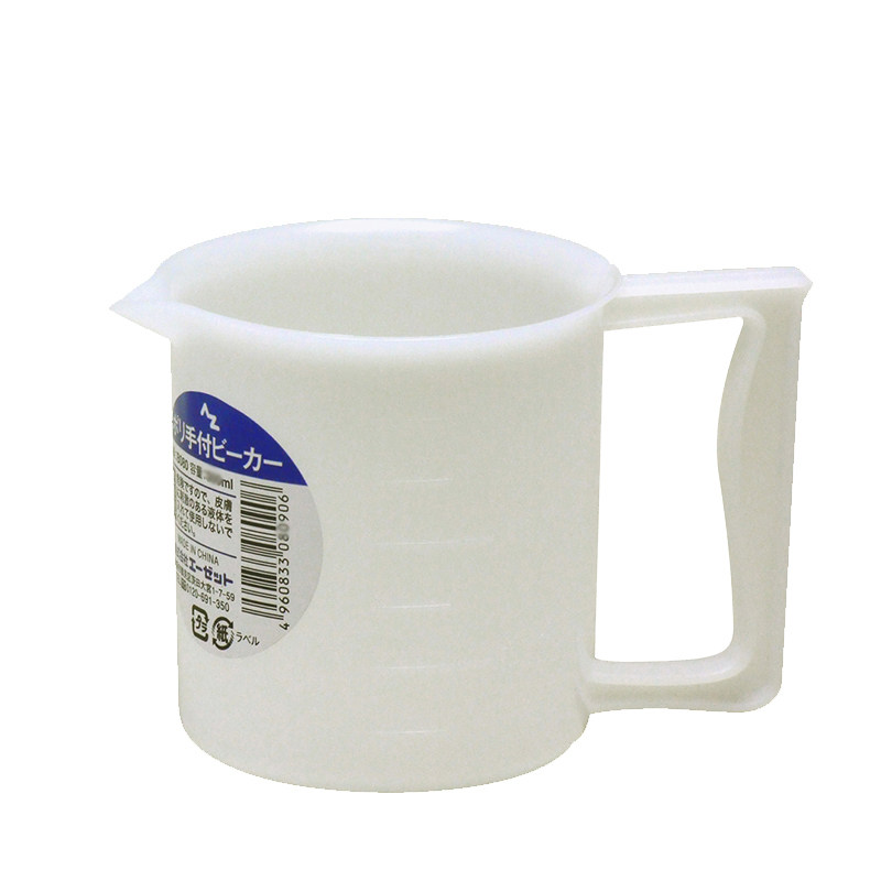 AZ 带把手塑胶烧杯 塑胶容器 实验量杯 带刻度 500ml  B081
