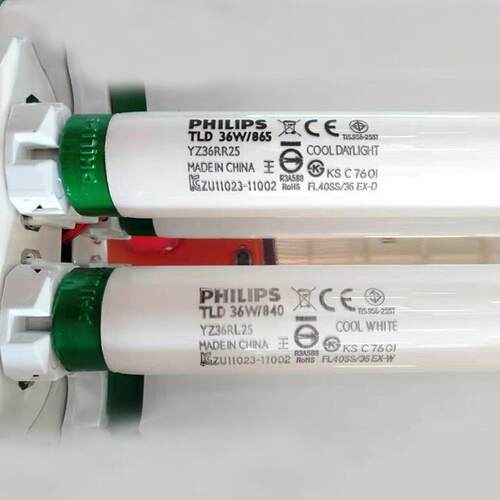 日胜T8鱼缸灯架铝合金灯盘NEC龙鱼灯发色灯管荧光灯顶盖支架