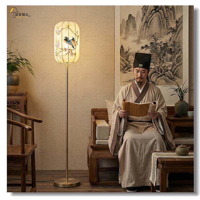喜鹊登枝+新中式结婚台灯古风手绘新婚婚房陪嫁灯+卧室床头可充电