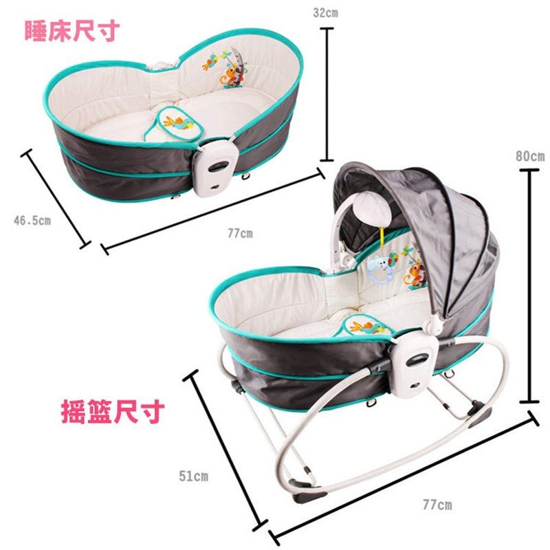 婴儿电动摇摇椅宝宝躺椅哄娃神器哄睡新生儿自动安抚椅摇篮床0岁1