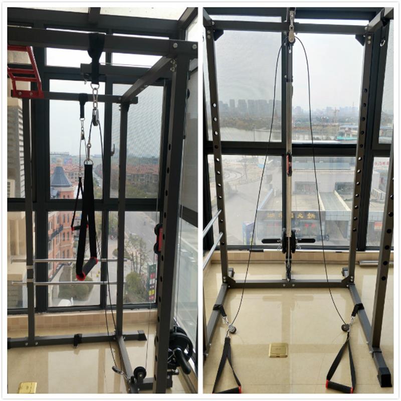 深蹲卧推引体架改装飞鸟夹胸DIY 自制健身器材改装