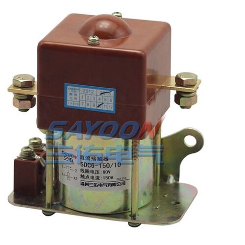 三佑直流接触器SDC6-150A DC24V 36V 48V 60V 72V电动三轮车