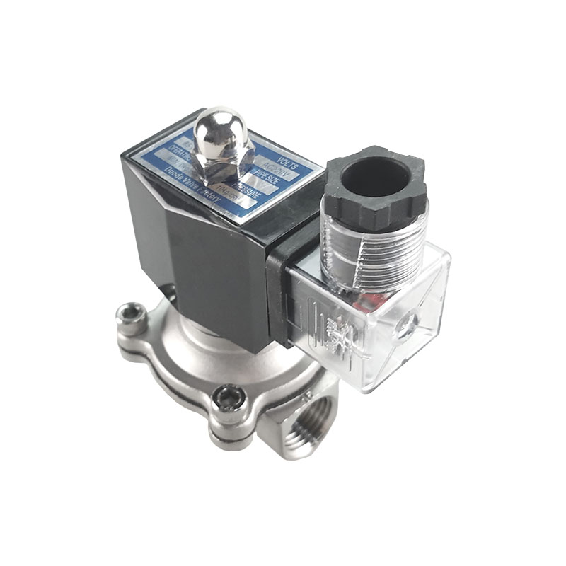 304不锈钢电磁开关阀 常开式室外防水电磁阀 24V 220V水气阀