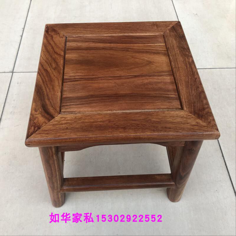 红木凳子非洲黄花梨木凳子儿童凳子成人矮凳洗衣凳钩鱼实木凳28高