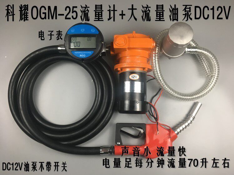大功率220V12V24V 电子机械自封计量组合油枪抽油泵定量加油机