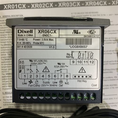 广东星星冷柜温控仪DIXELL XR06CX/小精灵温控器XR06CX-5N0C1