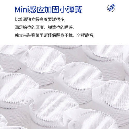 海马薄弹簧床垫学生宿舍记忆棉家用8CM榻榻米儿童椰棕席梦思10cm