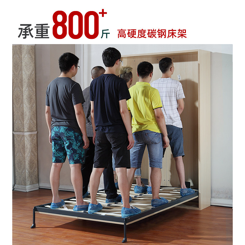 韵思侧翻床五金配件墙上隐藏式壁挂床小户型家用多功能旋转折叠床