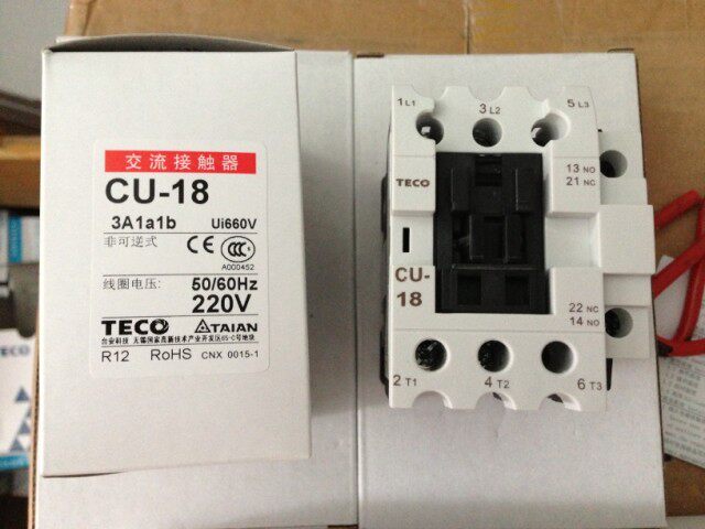 正宗原装台湾TAIAN台安 CU-18 交流接触器 3A1a1b   18A