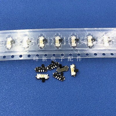 SSAJ110100日本薄片小微型2档5脚拨动开关波动滑动开关电源